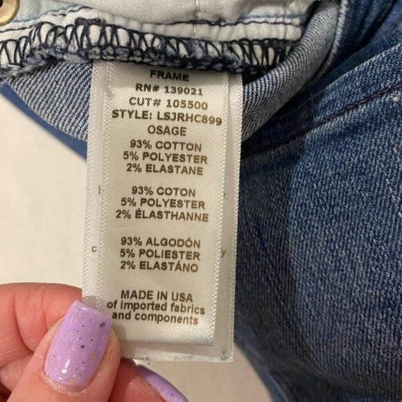 Frame Le Skinny De Jeanne Crop Jeans Size 27 - Picture 6 of 10